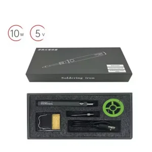 Letcon/pistol lipit incarcare USB 5V 8W set portabil cu acumulator - imagine 1