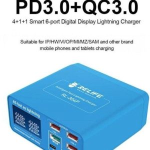 Statie incarcare 5USB + 1 Type C PD 3.0+QC 3.0 Relife - imagine 2