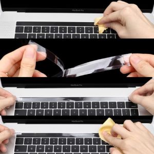 Folie protectie Macbook Pro 13 15 2019 2017 2019 A2159 A1706 A1989 A1707 A1990 Sticker Touch bar Protector Film - imagine 8
