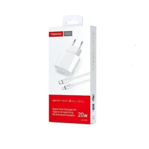 Incarcator retea Fast Charge Type-C - Lightning 20W cablu inclus - imagine 2