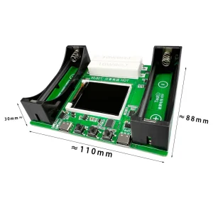 Tester baterii 18650 cu afisaj capacitate rezistenta voltaj 10W LCD - imagine 2
