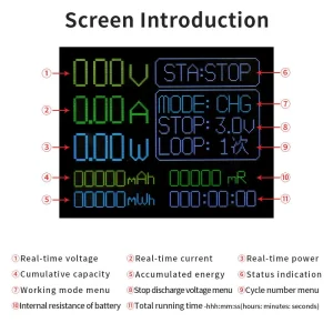 Tester baterii 18650 cu afisaj capacitate rezistenta voltaj 10W LCD - imagine 6