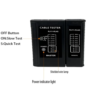 Tester retea RJ45 RJ11 RJ12 UTP telefonie retelistica LAN - imagine 5