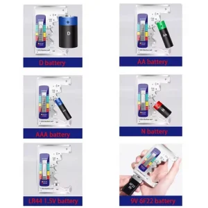 Tester universal baterii AA/AAA/9V/1.5V Digital - imagine 4