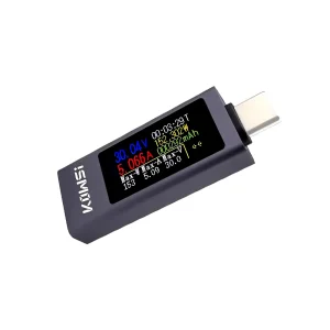 Tester USB Color 11 in 1 type C 4-30V 12A dublu sens ampermetru voltmetru digital