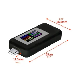 Tester USB 10 in 1 Voltmetru Ampermetru 0-30v 5A Type C - imagine 2