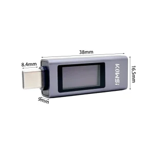 Tester USB 11 in 1 type C 4-30V 12A dublu sens ampermetru voltmetru digital - imagine 2