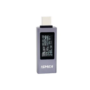 Tester USB 11 in 1 type C 4-30V 12A dublu sens ampermetru voltmetru digital