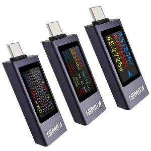Tester USB Type C 17 in 1 Color DC Digital Voltmeter Ampermetru Current Voltage Meter - imagine 6