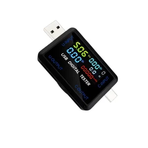Tester USB si Type C digital Powermetru Ampmetru Voltvetru Wattmetru 4.5V-36V 5-8A