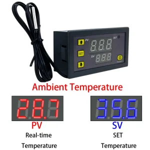Termostat tip panou W3230 24v incalzire racire - imagine 4