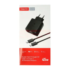 Incarcator retea Fast Charge Type-C - Type-C 45W TRANYOO - imagine 1