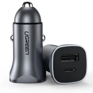 Incarcator Auto UGREEN CD130 30W 3A 1 x USB-A - 1 x USB-C Gri - imagine 3