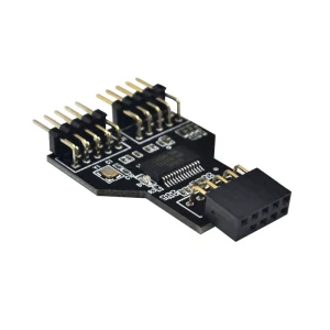Spliter USB PC Mama la 2 USB Tata 9 pin usb 2.0 hub adaptor - imagine 5