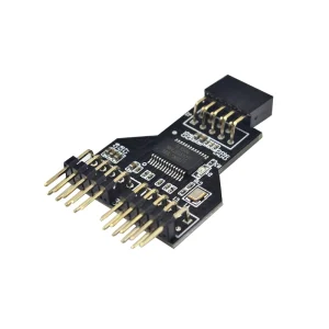 Spliter USB PC Mama la 2 USB Tata 9 pin usb 2.0 hub adaptor - imagine 4