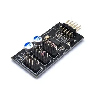 Adaptor spliter USB PC la 3 USB 2.0 mufa 9pin cablu 30cm - imagine 5