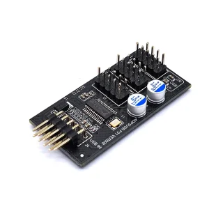 Adaptor spliter USB PC la 3 USB 2.0 mufa 9pin cablu 30cm - imagine 4