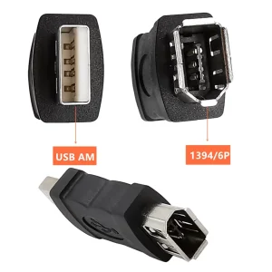 Adaptor USB tata la Firewire IEEE 1394 6pin mama - imagine 3
