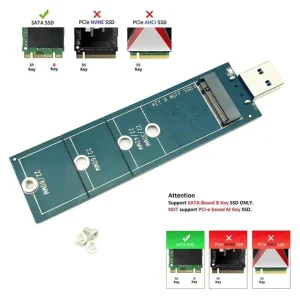 Adaptor M.2 NGFF la USB 3.0 2280 2260 2242 2230 fara carcasa - imagine 7