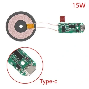 Wireless incarcator 15W Circuit Board Coil DIY Type C - imagine 2