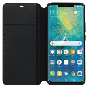 Husa Huawei Mate20 Pro Wallet Cover neagra originala - imagine 3