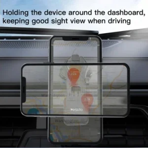 Suport Auto Magnetic telefon universal negru Yesido - imagine 7