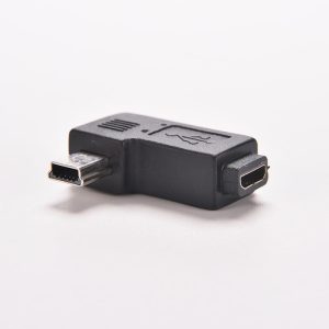 Adaptor mini USB type A tata la micro USB B mama la 90 grade - imagine 3
