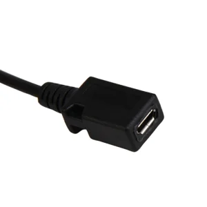 Adaptor OTG 2in 1 MicroUSB spliter Y 20 cm - imagine 4