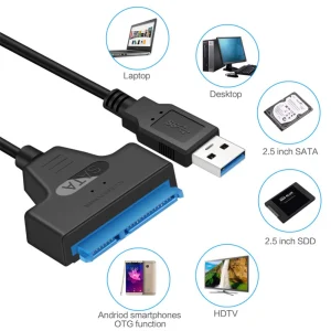Adaptor hdd ssd 2.5 inch sata3 la USB 3.0 - imagine 6