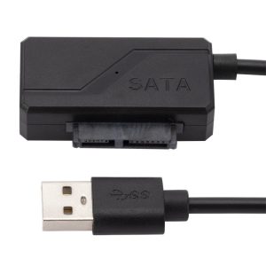 ADAPTOR USB CD DVD SATA 13 PINI LA USB 2.0 PENTRU PC LAPTOP NOTEBOOK - imagine 2