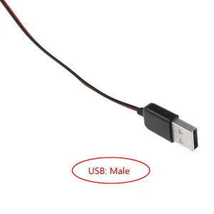 Cablu USB - Clesti Rosu Negru Sursa alimentare 50 cm - imagine 4