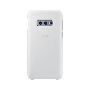 Husa Samsung Galaxy S10e alba leather cover originala - imagine 3