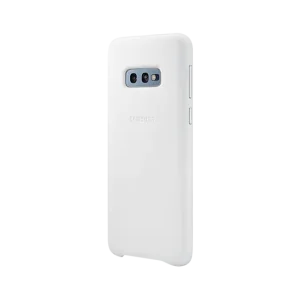 Husa Samsung Galaxy S10e alba leather cover originala