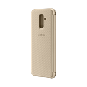 Husa Samsung Galaxy A6+ 2018 Wallet Cover aurie EF-WA605CFEGWW originala - imagine 3