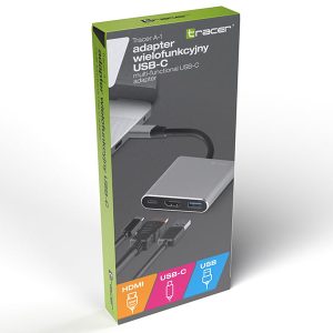 Adaptor AdapterA-1 , USB-C, HDMI 4K, USB 3.1, PDW Tracer 100W - imagine 6
