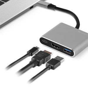 Adaptor AdapterA-1 , USB-C, HDMI 4K, USB 3.1, PDW Tracer 100W