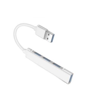Hub USB 4 Porturi 3.0 SI 2.0 Conector USB Argintiu