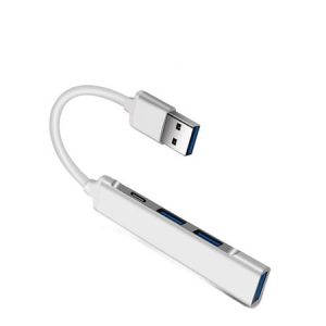 Hub USB 4 Porturi 3.0/2.0/Type C Conector USB Argintiu - imagine 1