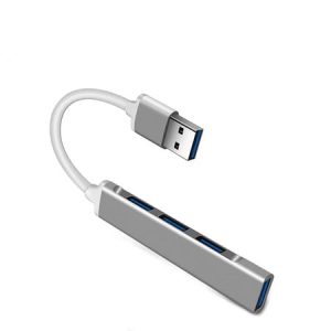 Hub USB 4 Porturi 3.0 SI 2.0 Conector USB Gri