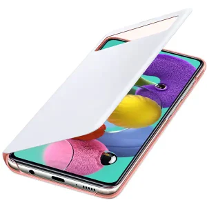 Husa Wallet S View Samsung Galaxy A51 white EF-EA515PWEGEU - imagine 4