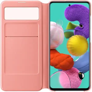Husa Wallet S View Samsung Galaxy A51 white EF-EA515PWEGEU - imagine 3