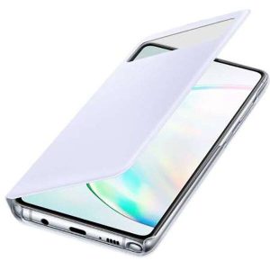 Husa Samsung Galaxy Note 10 Lite S View Wallet Cover originala alba EF-EN770 - imagine 3