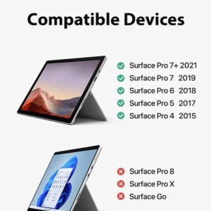 Tastatura pentru Microsoft Surface Pro 4/5/6/7/7+ Bluetooth 5.0 iluminare de fundal in 7 culori Gri Inateck - imagine 3