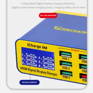 Statie incarcare 6 porturi usb QC 3.0 fast charging Mechanic - imagine 2