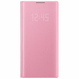 Husa Samsung Galaxy Note 10 Note 10 5G LED View Cover,roz EF-NN970PPEGWW Originala