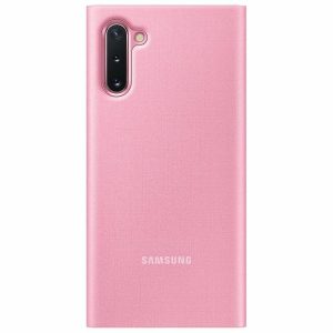Husa Samsung Galaxy Note 10 Note 10 5G LED View Cover,roz EF-NN970PPEGWW Originala - imagine 3