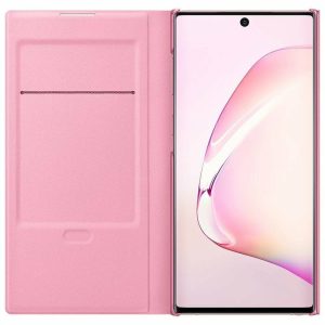 Husa Samsung Galaxy Note 10 Note 10 5G LED View Cover,roz EF-NN970PPEGWW Originala - imagine 4