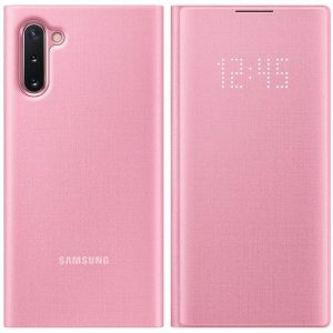 Husa Samsung Galaxy Note 10 Note 10 5G LED View Cover,roz EF-NN970PPEGWW Originala - imagine 5