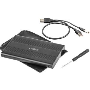 Rack HDD UGO USB 2.0 Aluminium 2.5 inch Black - imagine 2