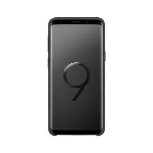 Husa Samsung Galaxy S9 Alcantara Cover neagra EF-XG960ABEGWW Originala - imagine 2